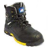 Himalayan 5801 S3 Black Waterproof Safety Boots Side Zip